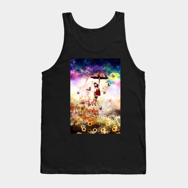 Butterfly girl Tank Top by JulietLake